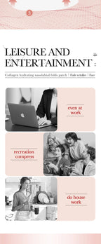 RUVIAA BEAUTY 10pcs Hyaluronic Acid Collagen Face Masks – Forehead, Eyes & Cheek Patches for Hydrating & Firming