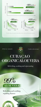 BIOAOUA Soothing Aloe Vera Gel For Face & Body Hydrating Moisturizing Repairing Sunburn Relief Acne Care For Sensitive Skin
