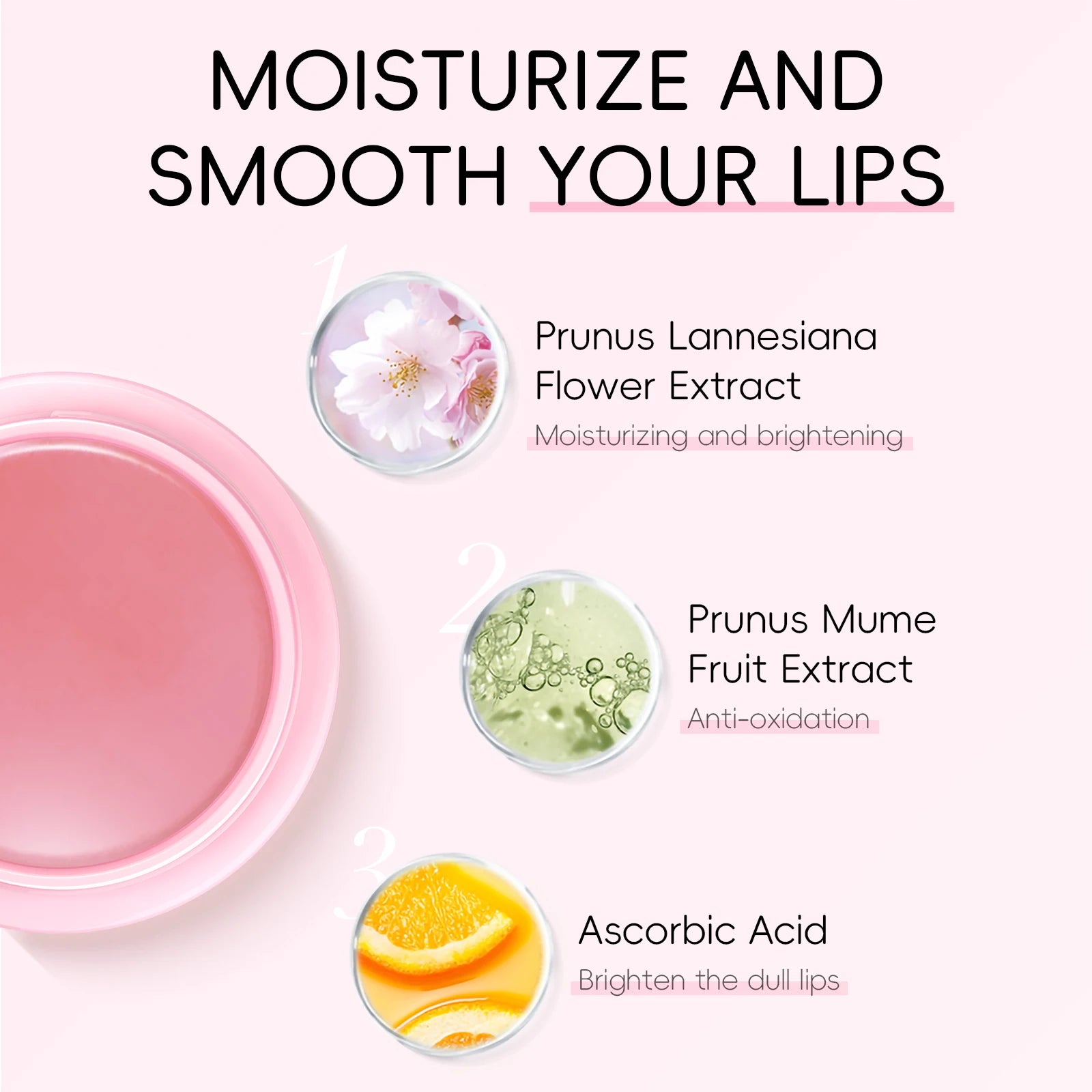 RUVIAA BEAUTY Japan Sakura Lip Mask Overnight Moisturizing Plumping