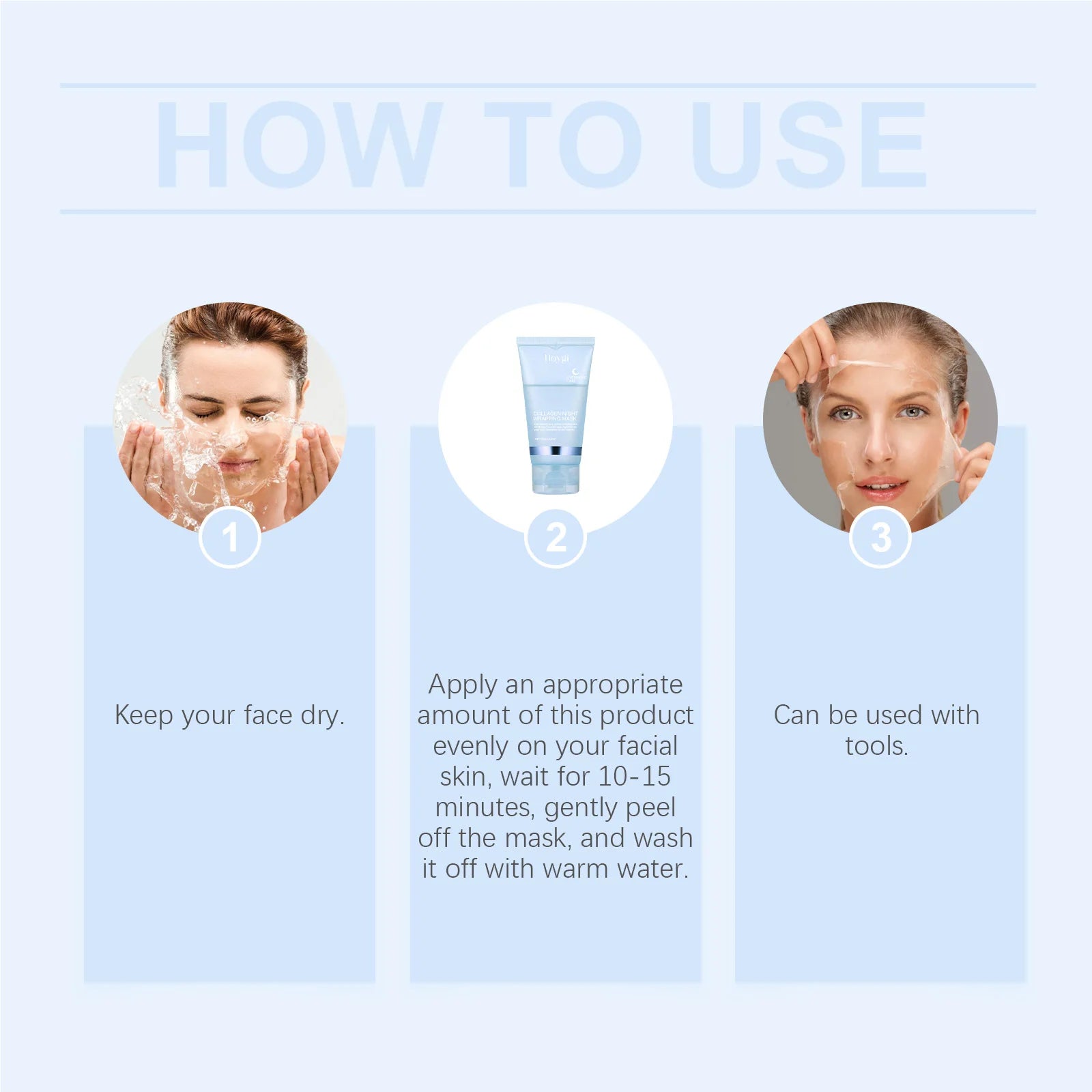 RUVIAA BEAUTY Collagen Peel-Off Face Mask – Deep Cleansing, Oil Control & Brightening with Turmeric