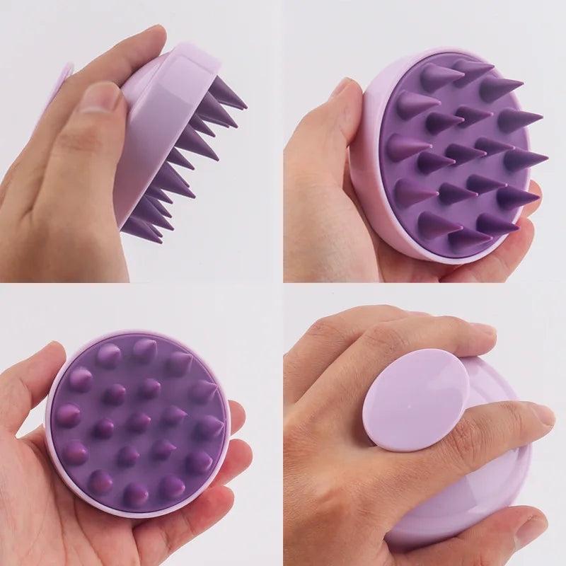RUVIAA BEAUTY Silicone Scalp Massage Brush | Antipruritic Hair Washing Comb & Body Cleansing Exfoliator