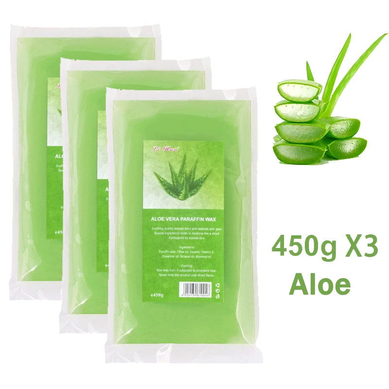 450g/200g Lavender Moisturizing Hands And Feet Mask Peel Off SPA Care Paraffin 1/3Pcs Paraffin Nourishing Hands Restores Gloss