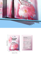 RUVIAA BEAUTY 5pcs Sakura Face Masks – Moisturizing, Brightening & Hydrating Collagen Sheet Mask