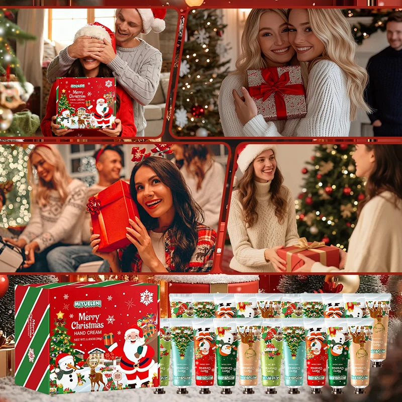 10/20/30PCS Christmas moisturizer hand cream gift set-creamy moisturizer for dry hands, perfect gift for women, Daily Hand Care