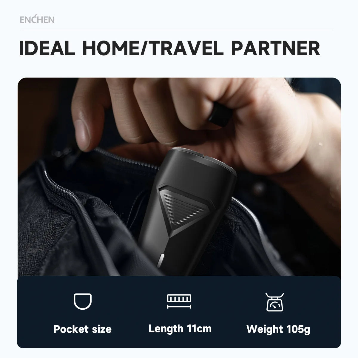 RUVIAA BEAUTY ENCHEN K3 Electric Shaver | 2-Direction Flex Heads