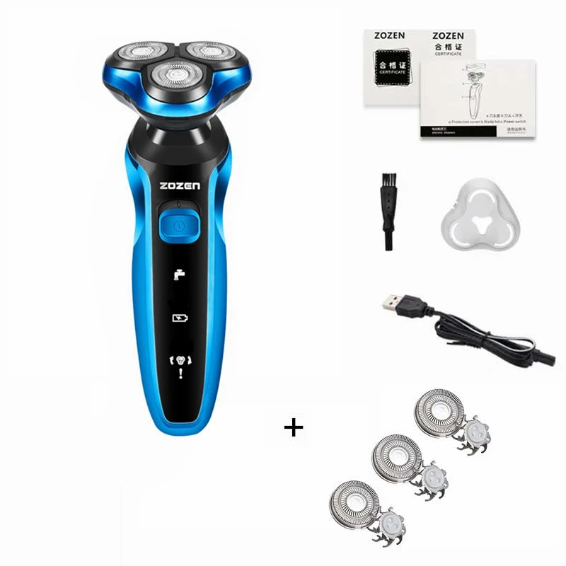 RUVIAA BEAUTY ZOZEN Electric Shaver | Rechargeable Body & Beard Trimmer