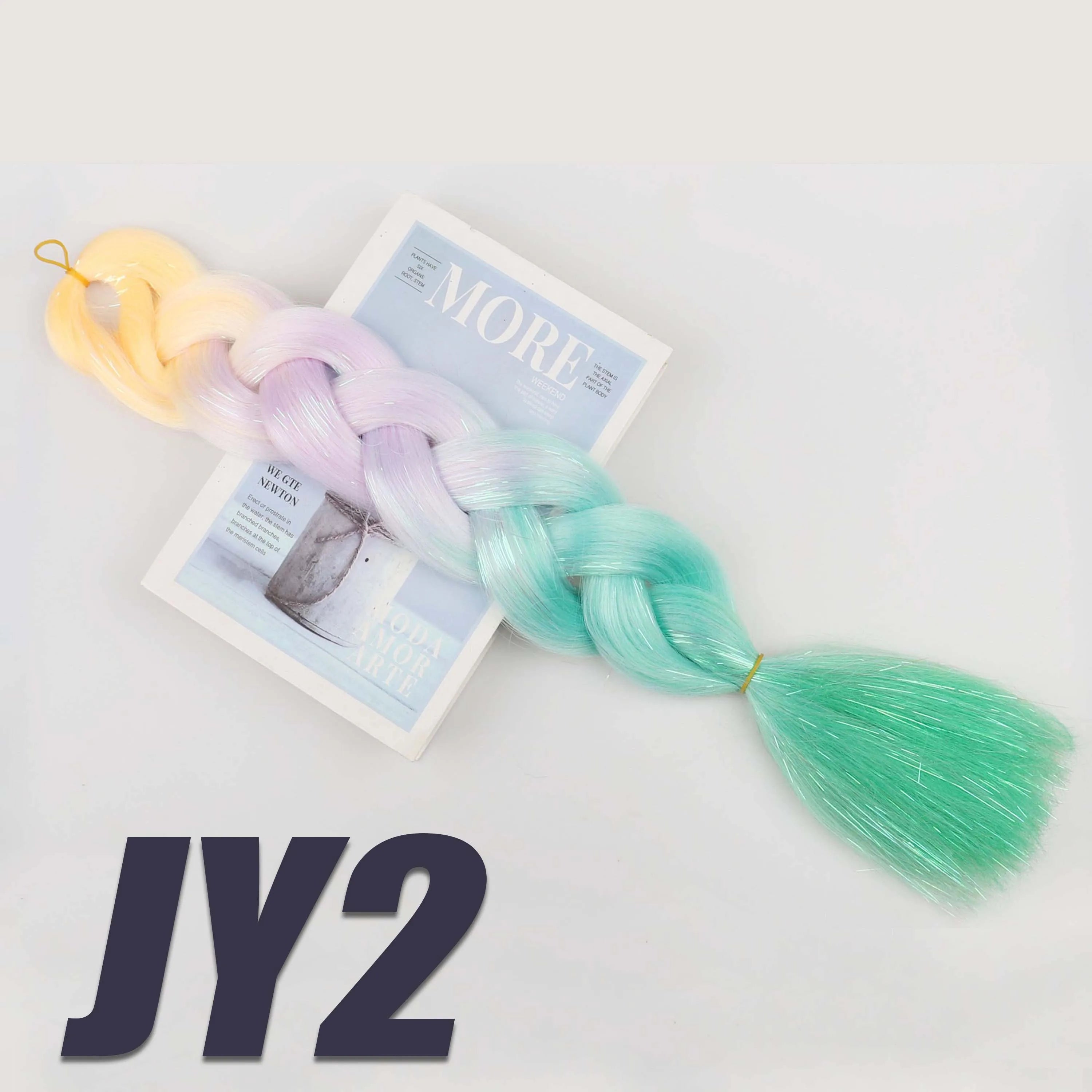 Purple Braiding Hair Pre Stretched Synthetic Kanekalon Crochet Hair Jumbo Braids Extensions Hair Accessories For Girls Braids