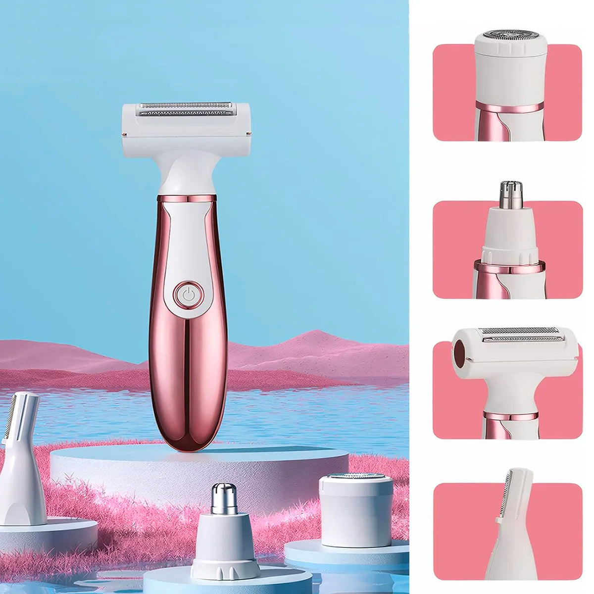 RUVIAA BEAUTY Portable Electric Lady Razor | Full Body Hair Trimmer