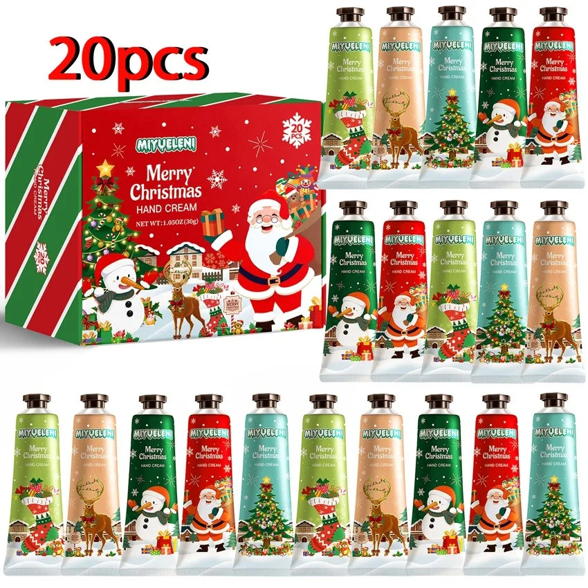 10/20/30PCS Christmas moisturizer hand cream gift set-creamy moisturizer for dry hands, perfect gift for women, Daily Hand Care