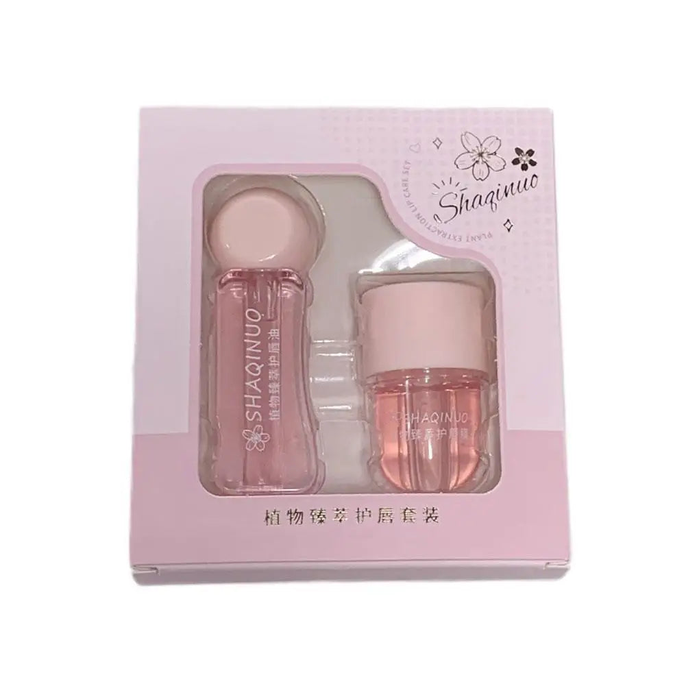 RUVIAA BEAUTY Strawberry & Jasmine Lip Mask & Oil Hydrating Set