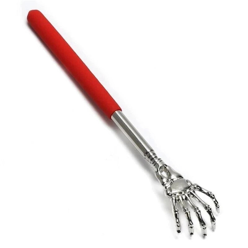 Skull Palm Telescopic Back Scratcher Hand Massager backslap with Rubber Handles Fun And Novel Tool For Decompression Hand Stick