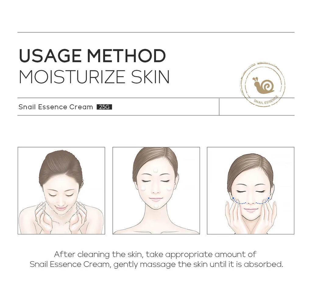 LAIKOU Snail Face Cream Hyaluronic Acid Moisturizing Cream Smoothing & Nourishing Serum Day Cream for Face skin care products