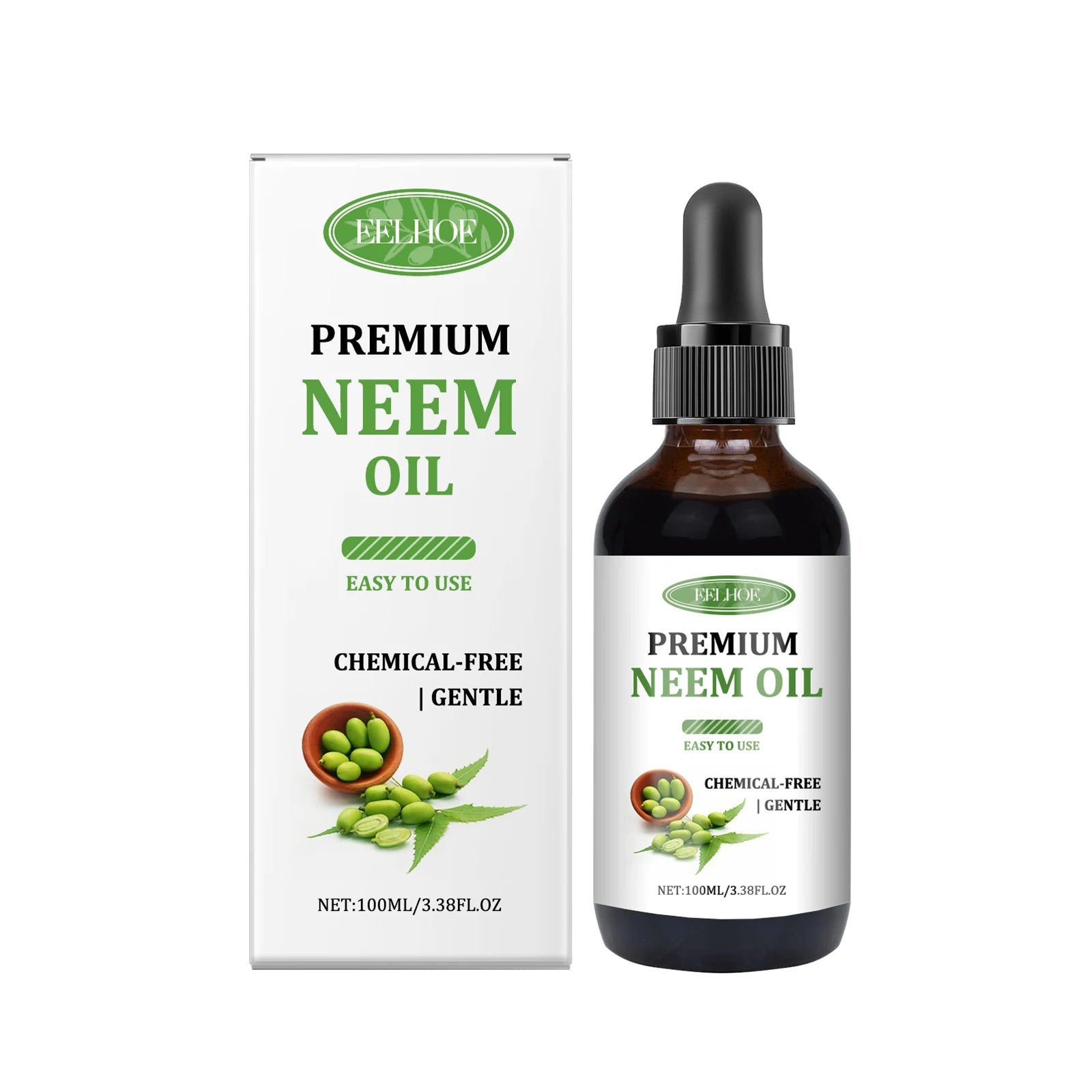 Eelhoe Neem Oil Care Essential Oil Nourishes Scalp Skincare Armor Neem Oil Massage Oil Nourishes The Skin Relieve Scalp Fatigue