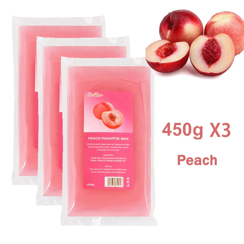 450g/200g Lavender Moisturizing Hands And Feet Mask Peel Off SPA Care Paraffin 1/3Pcs Paraffin Nourishing Hands Restores Gloss