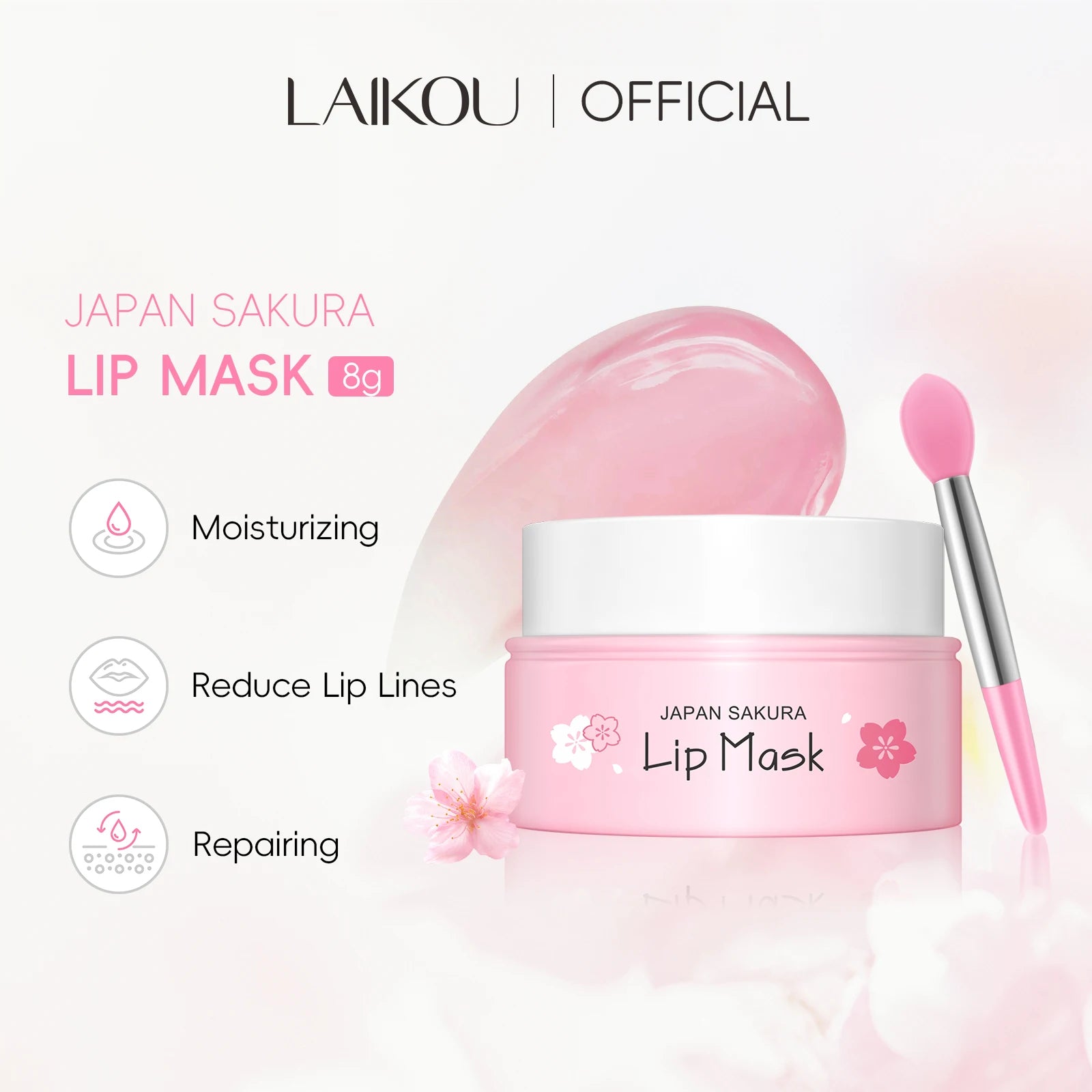 RUVIAA BEAUTY Japan Sakura Lip Mask Overnight Moisturizing Plumping