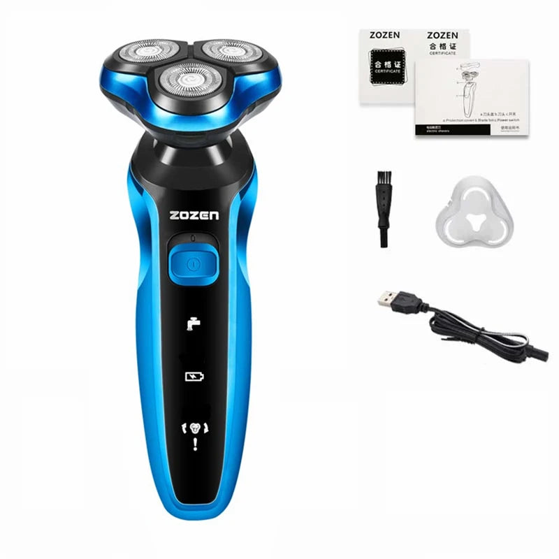 RUVIAA BEAUTY ZOZEN Electric Shaver | Rechargeable Body & Beard Trimmer