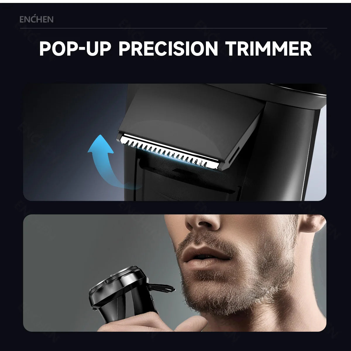 RUVIAA BEAUTY ENCHEN Blackstone 3 | 3D Waterproof Electric Shaver