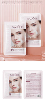 RUVIAA BEAUTY 10pcs Hyaluronic Acid Collagen Face Masks – Forehead, Eyes & Cheek Patches for Hydrating & Firming