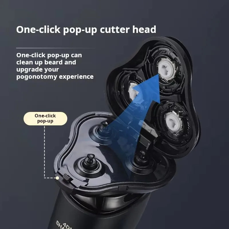 RUVIAA BEAUTY ZOZEN Electric Shaver | Rechargeable Body & Beard Trimmer