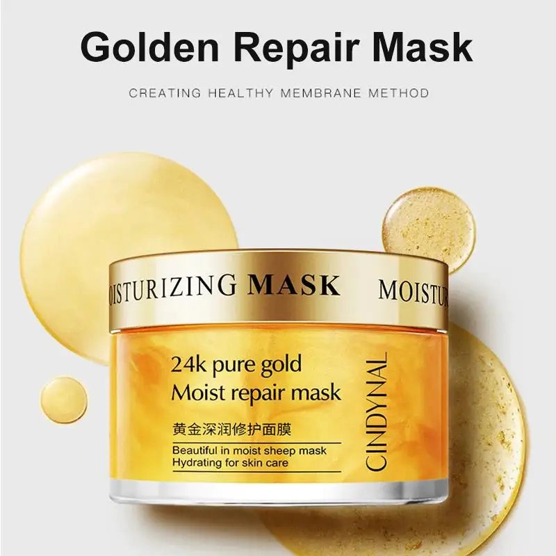 RUVIAA BEAUTY 120g 24K Gold Collagen Face Mask – Moisturizing, Firming & Nourishing Sleeping Cream