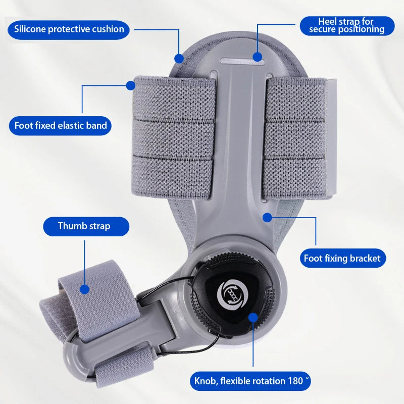 RUVIAA BEAUTY Adjustable Bunion Corrector | Rotatable Hallux Valgus Brace & Toe Straightener (Unisex)