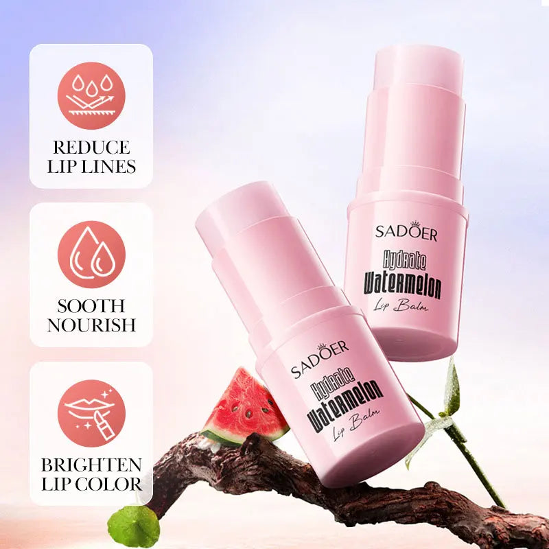 RUVIAA BEAUTY Niacinamide Watermelon Lip Balm Hydrating & Brightening