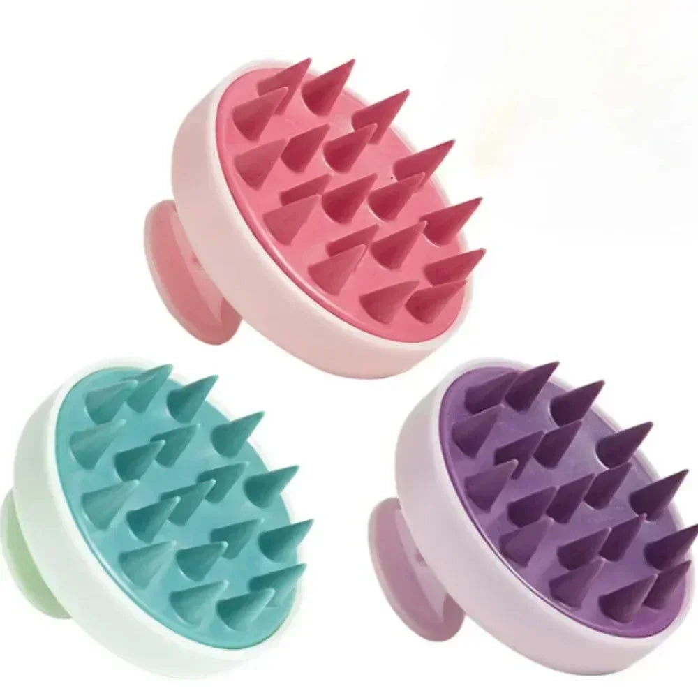 RUVIAA BEAUTY Silicone Scalp Massage Brush | Antipruritic Hair Washing Comb & Body Cleansing Exfoliator
