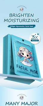 RUVIAA BEAUTY 10pcs Hyaluronic Acid Collagen Face Masks – Korean Skincare, Moisturizing & Hydrating