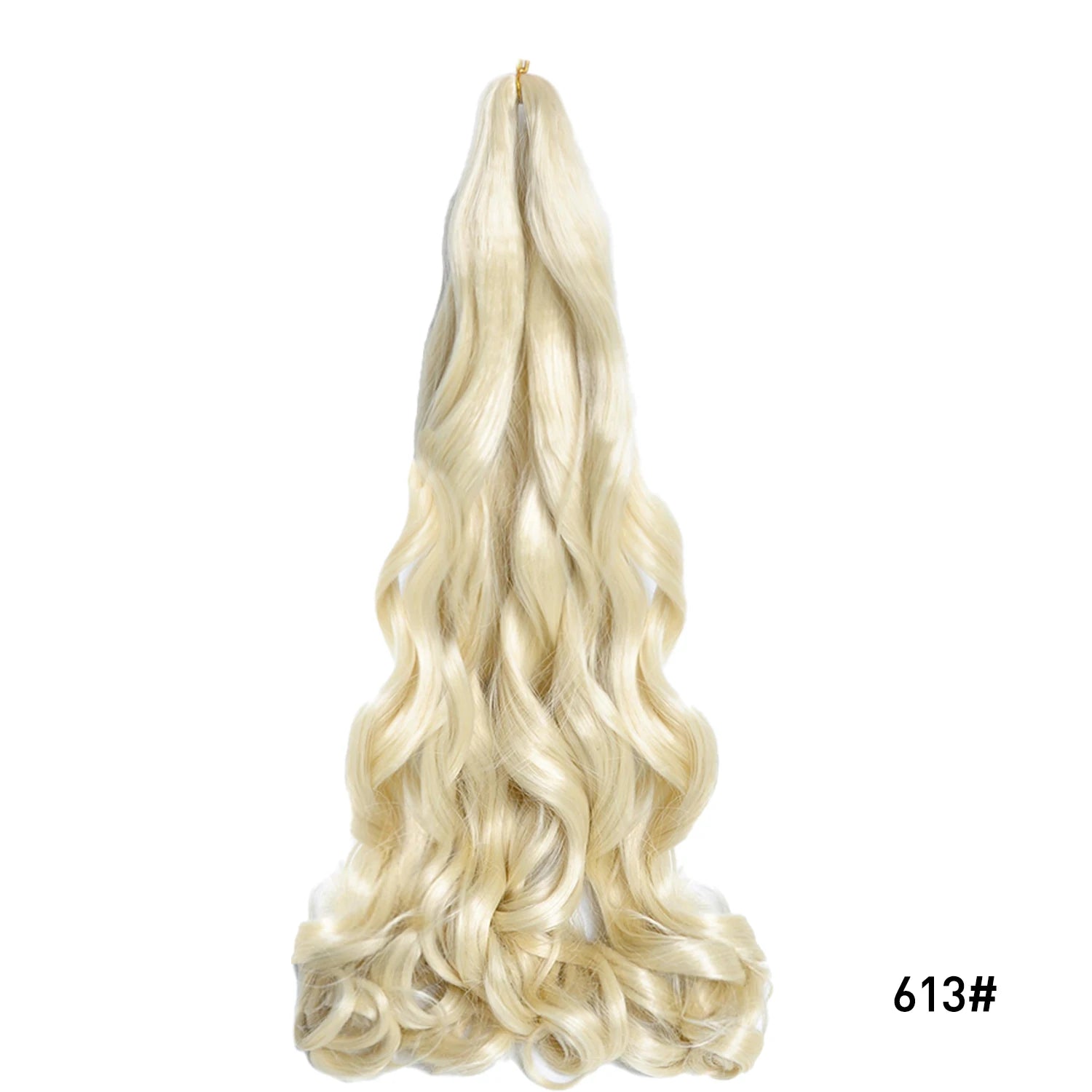 French Curls Braiding Hair Extensions Synthetic Hair Loose Wave Spiral Curl Braids High Temperature Ombre Pre Stretched Hair