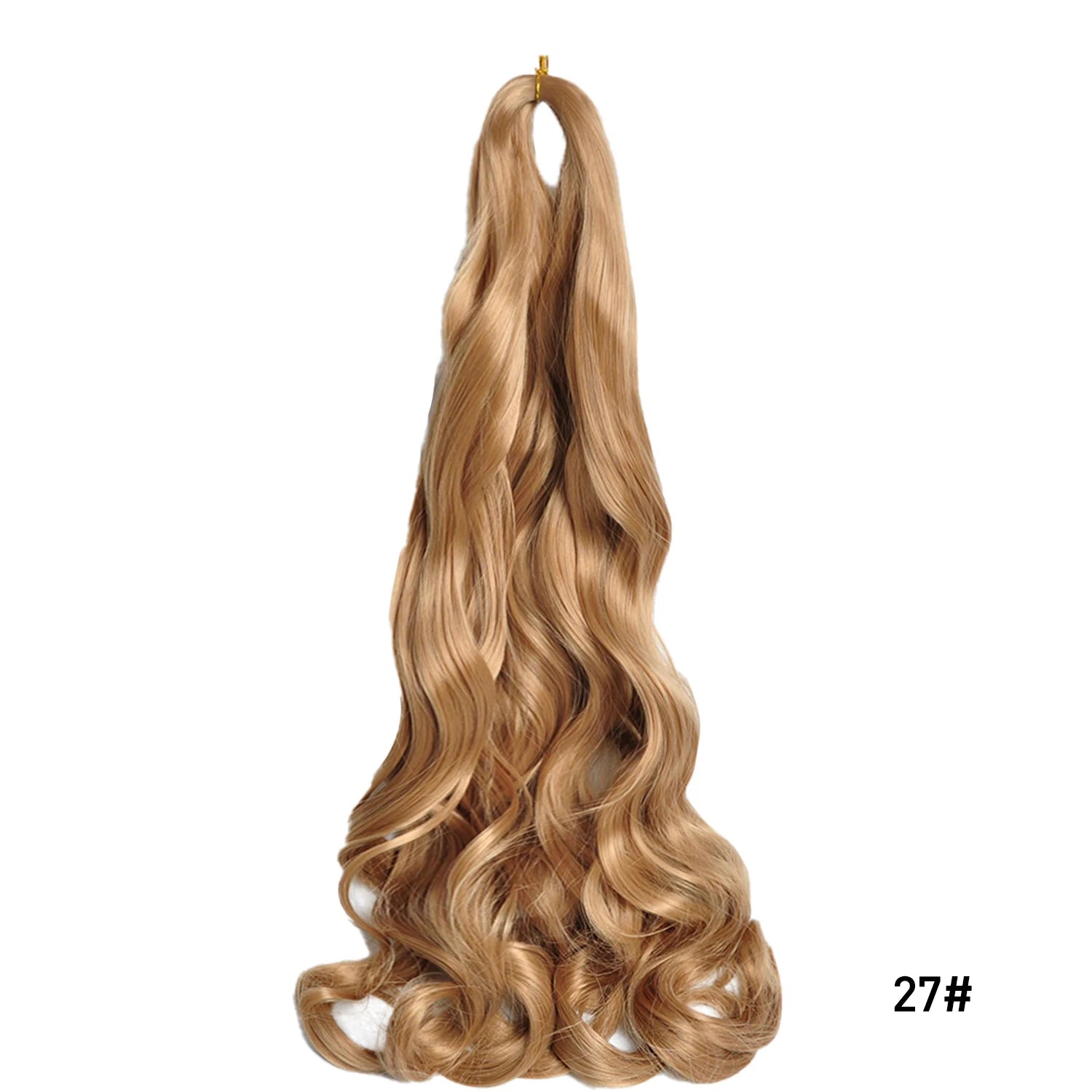 French Curls Braiding Hair Extensions Synthetic Hair Loose Wave Spiral Curl Braids High Temperature Ombre Pre Stretched Hair