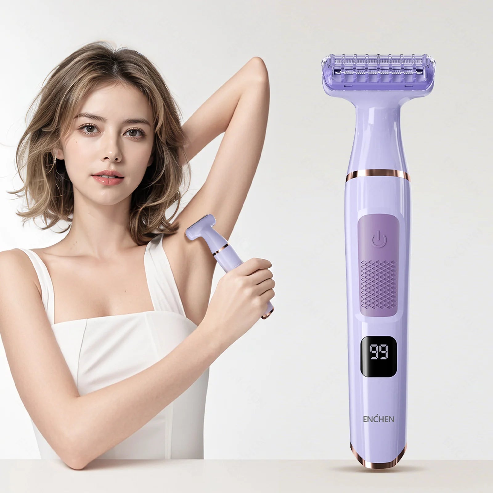 RUVIAA BEAUTY ENCHEN A1 Foil Shaver | Professional Cordless Body Trimmer
