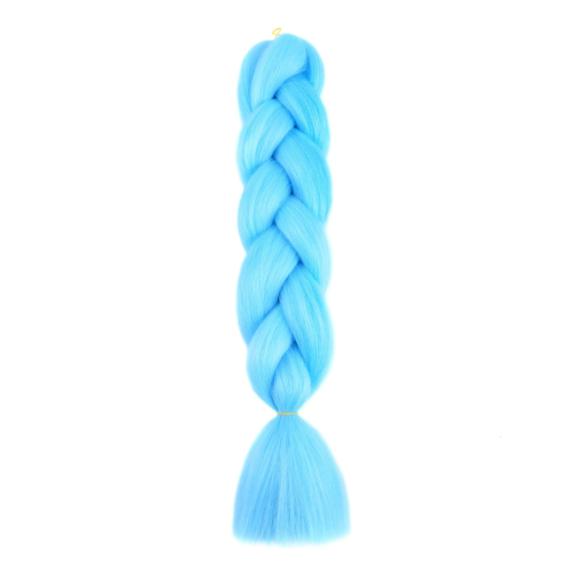 Synthetic Jumbo Braiding Hair Extensions for Kids Colored braiding Hair High Temperature Fiber Crochet Hair for Women Girls Box