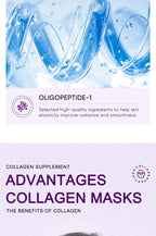 RUVIAA BEAUTY Collagen Anti-Wrinkle Facial Mask – Anti-Aging, Firming & Brightening Skincare