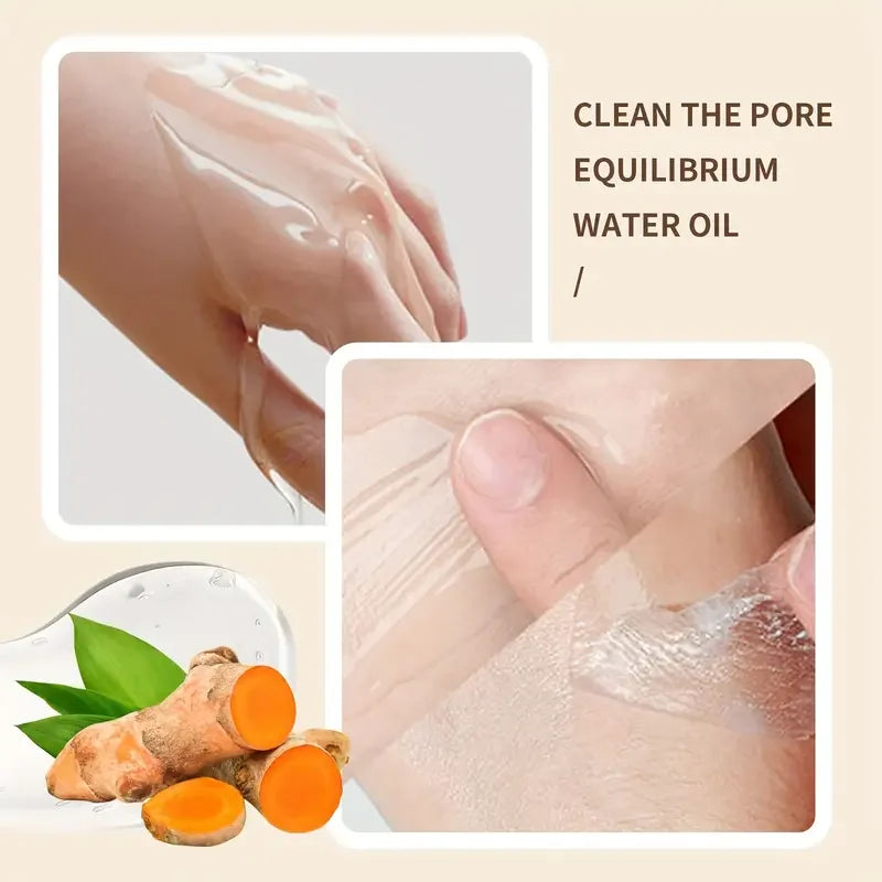 RUVIAA BEAUTY Kojic Acid Turmeric Overnight Peel-Off Mask – 100ml Collagen Brightening & Firming Facial Treatment