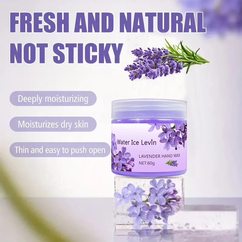 Lavender Moisturizing Hand Wax Mask, Hypoallergenic, for Hands and Feet, Smooth Skin, Gentle Cleansing Hand Mask, Illuminates Hand Skin