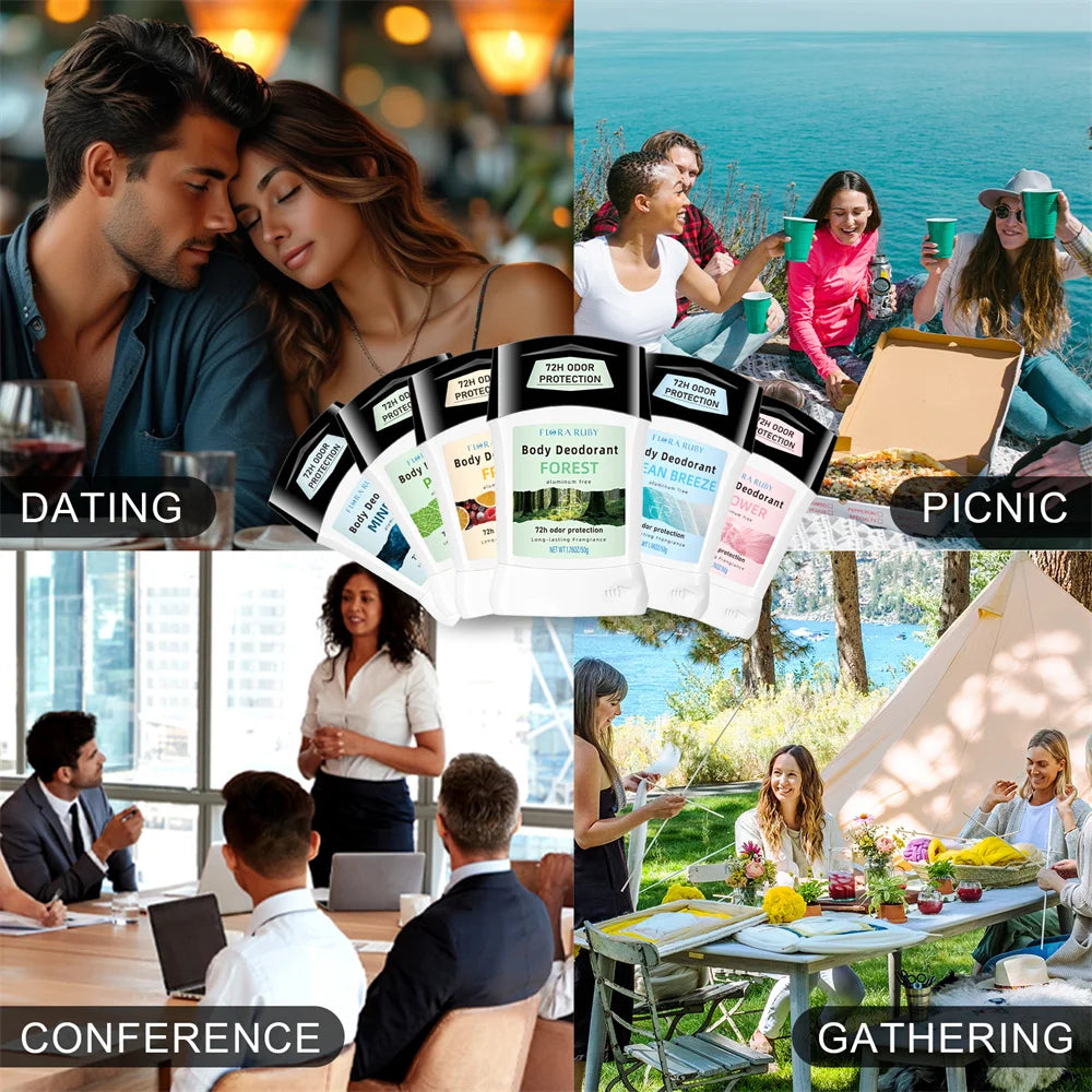 RUVIAA BEAUTY 50g Aluminum-Free Deodorant | Natural Floral Scent