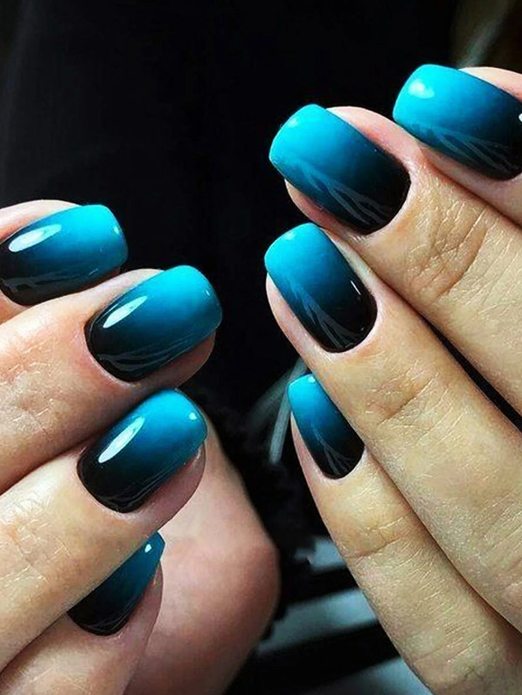 RUVIAA BEAUTY 24PCS Press-On Nails – Short Square Heart French Tips