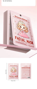 RUVIAA BEAUTY 10pcs Hyaluronic Acid Collagen Face Masks – Korean Skincare, Moisturizing & Hydrating