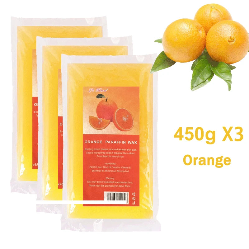 450g/200g Lavender Moisturizing Hands And Feet Mask Peel Off SPA Care Paraffin 1/3Pcs Paraffin Nourishing Hands Restores Gloss