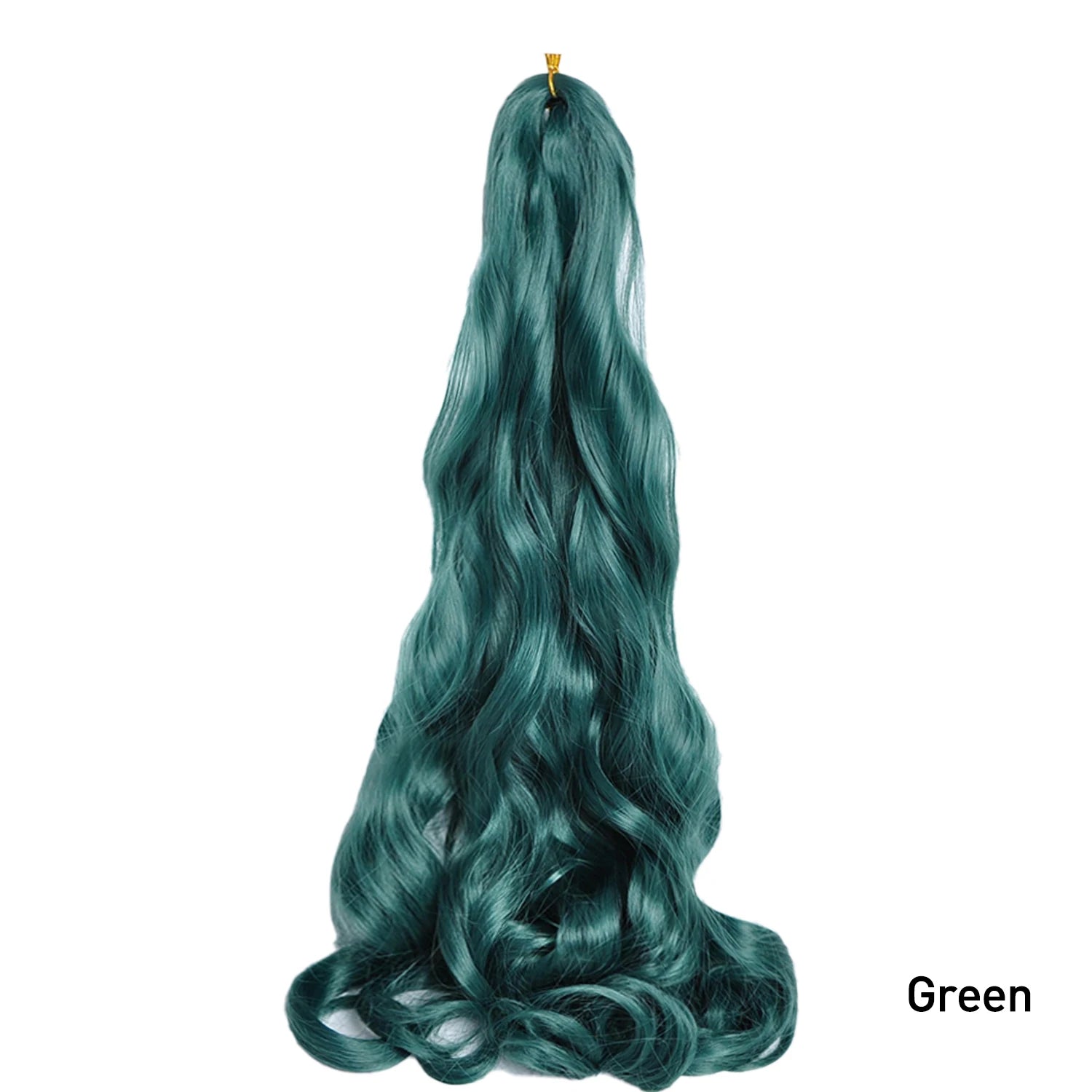 French Curls Braiding Hair Extensions Synthetic Hair Loose Wave Spiral Curl Braids High Temperature Ombre Pre Stretched Hair