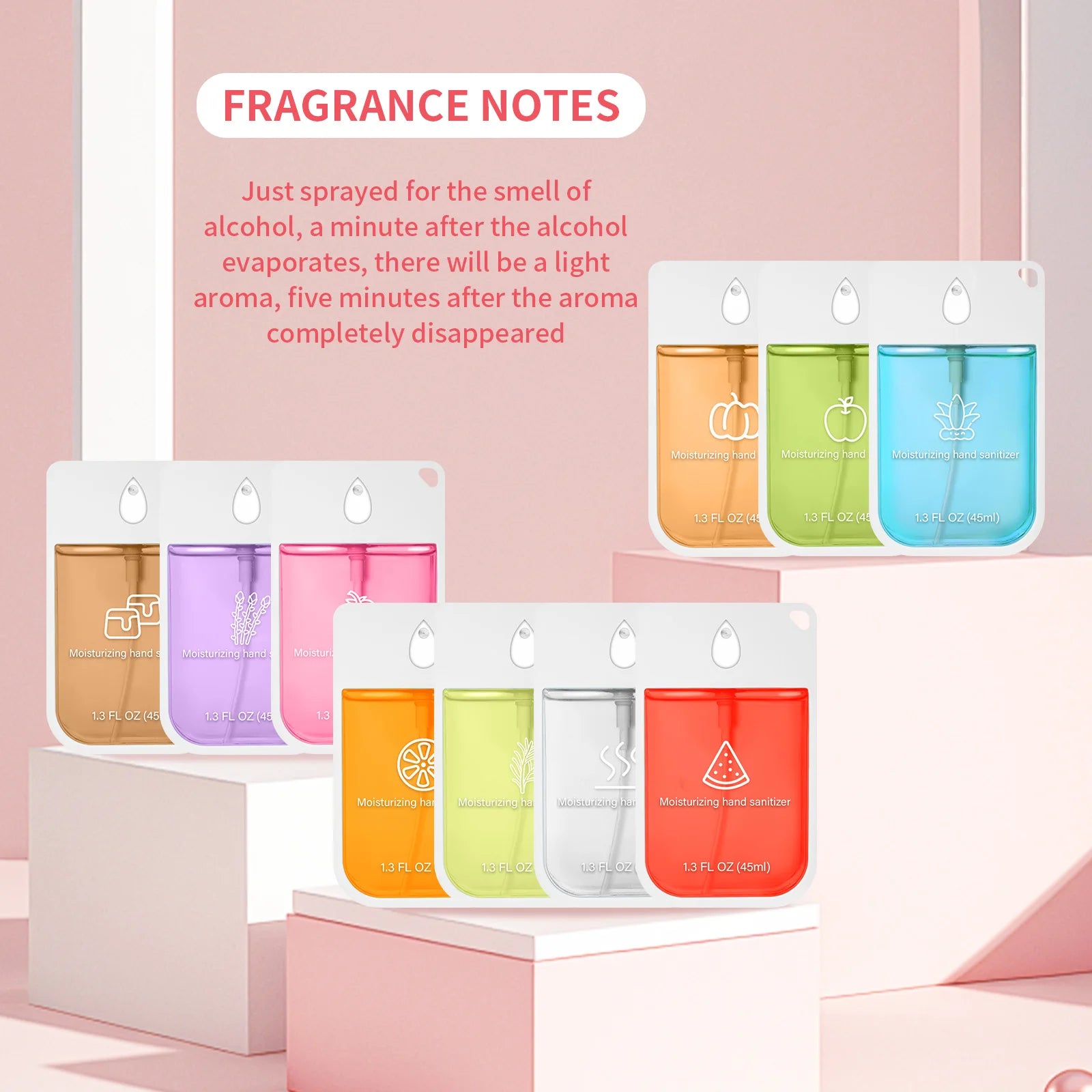 6/1pcs Moisturizing Hand Washing Spray Set Powerful Spray Portable Safe Reliable Cleaning Hands Sanitizer Spray Alcohol Free45ML