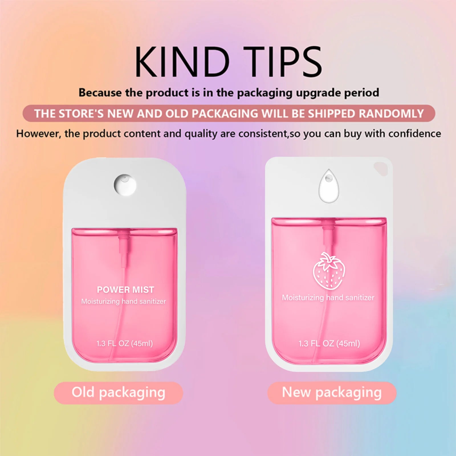 6/1pcs Moisturizing Hand Washing Spray Set Powerful Spray Portable Safe Reliable Cleaning Hands Sanitizer Spray Alcohol Free45ML