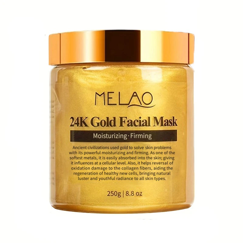 RUVIAA BEAUTY 24K Gold Face Mask – Collagen Moisturizing & Rejuvenating Facial Skin Care
