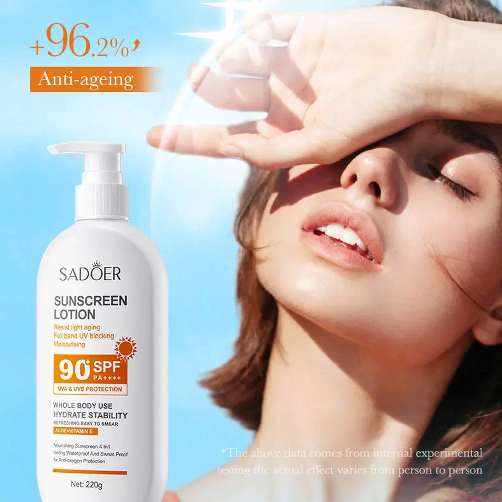 Sunscreen Cream SPF 90+ /SPF 50+ Anti Oxidant Isolation Cream UV Blocking Moisturizing Sun Cream For Sports & Active Sunblock