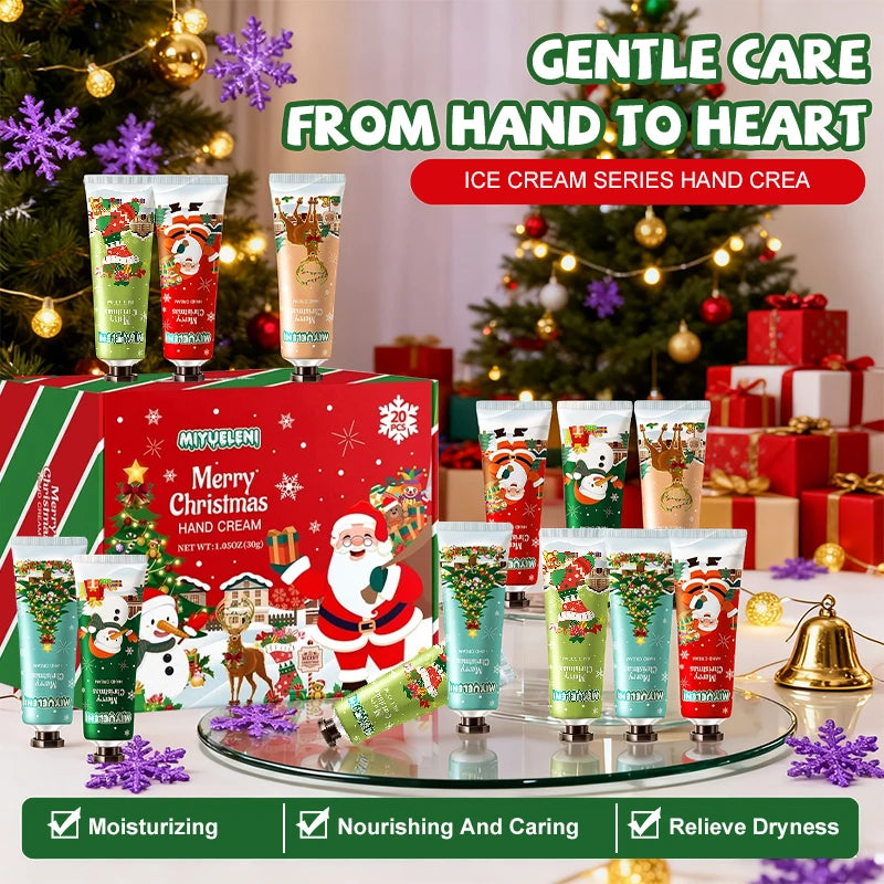 10/20/30PCS Christmas moisturizer hand cream gift set-creamy moisturizer for dry hands, perfect gift for women, Daily Hand Care