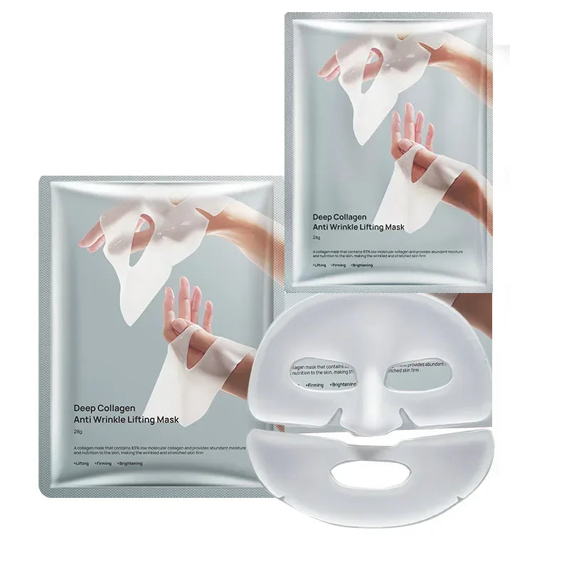 RUVIAA BEAUTY Deep Collagen Anti-Wrinkle Face Mask – Overnight Lifting, Firming & Moisturizing (5 Pack)
