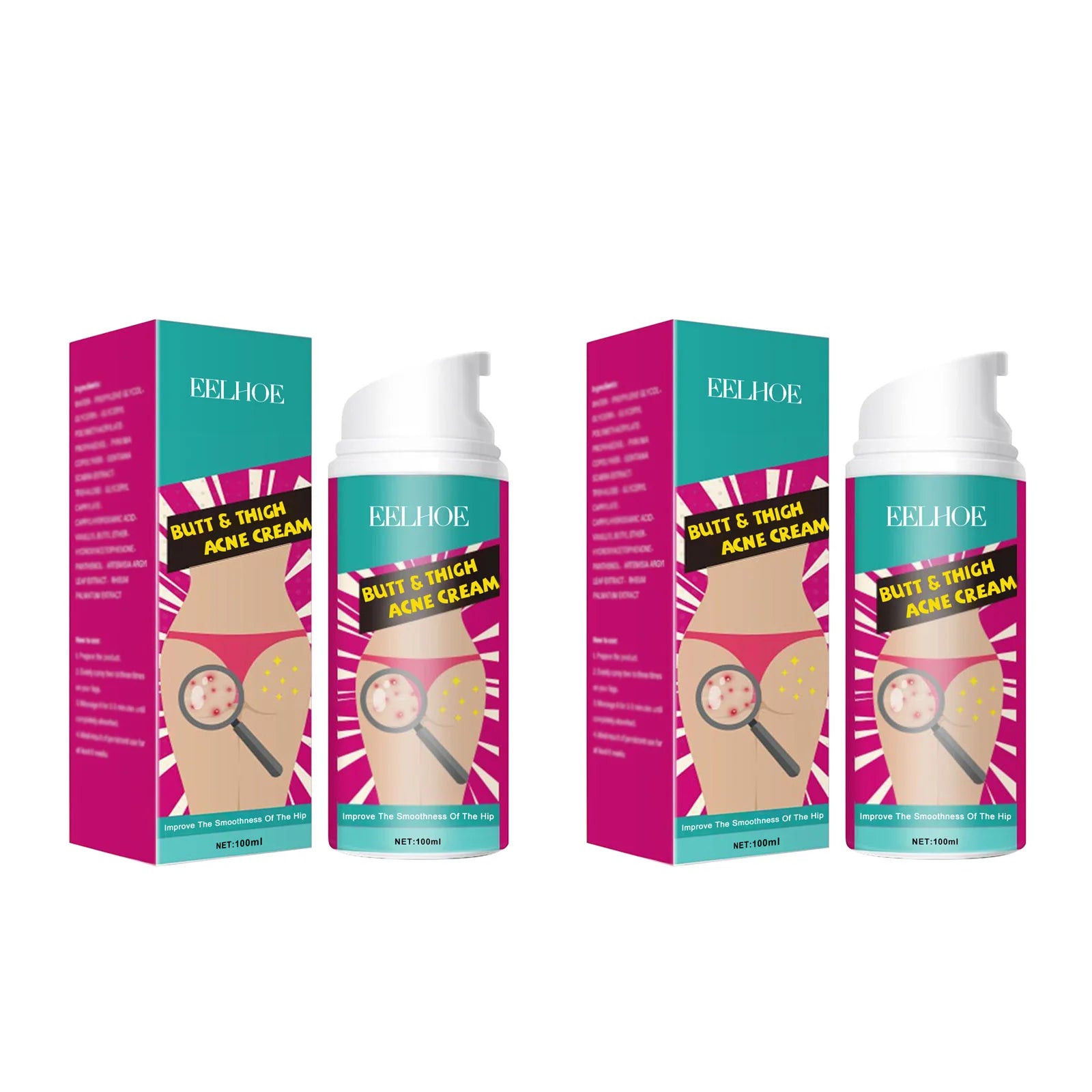 Butt Thigh Acne Cream Remove Pimples Moisturizing Clarifying Brightening Smoothing Skin Care Thigh Acne Removal Cream