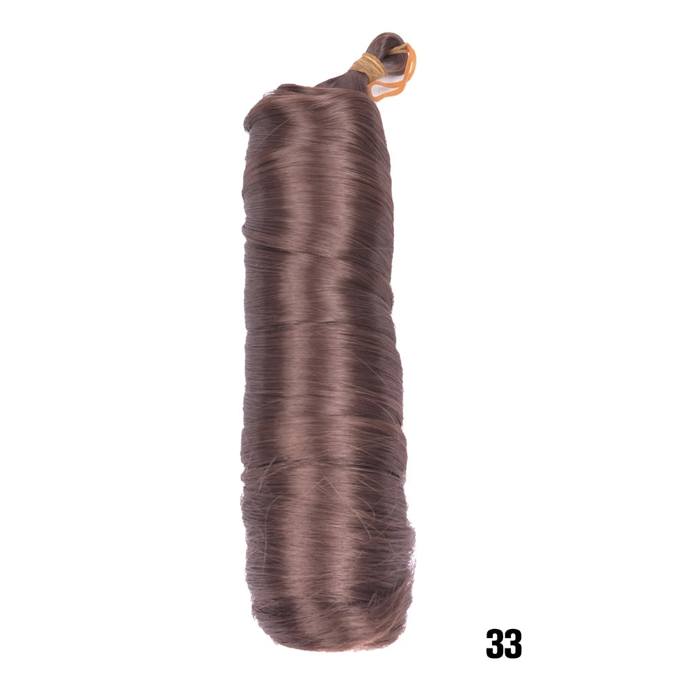 French Curls Braiding Hair Extensions Synthetic Hair Loose Wave Spiral Curl Braids High Temperature Ombre Pre Stretched Hair