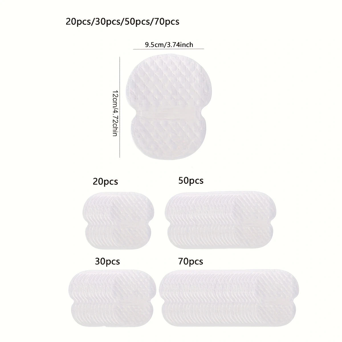RUVIAA BEAUTY Invisible Underarm Sweat Pads | Disposable Anti-Sweat