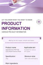 RUVIAA BEAUTY Collagen Anti-Wrinkle Facial Mask – Anti-Aging, Firming & Brightening Skincare